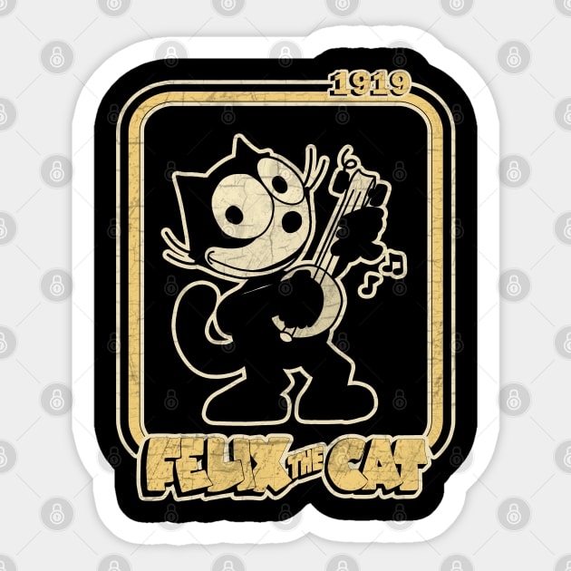 Felix the cat Sticker by valentinahramov